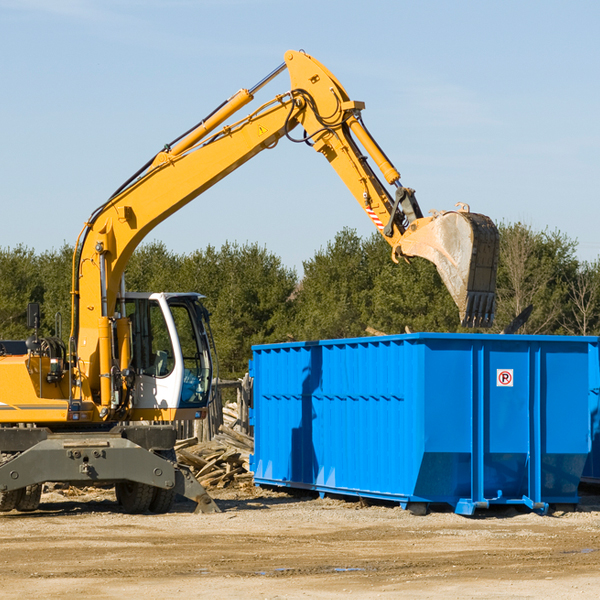 can i choose the location where the residential dumpster will be placed in Knox Dale